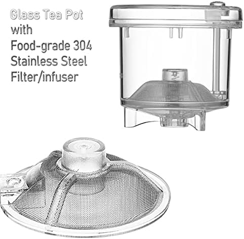 XJHHOMA מיני סיר קפה סיר קפה נוח כוס תה עם פילטר נירוסטה בדרגת מזון [מס '005, מסומן בתיאור]